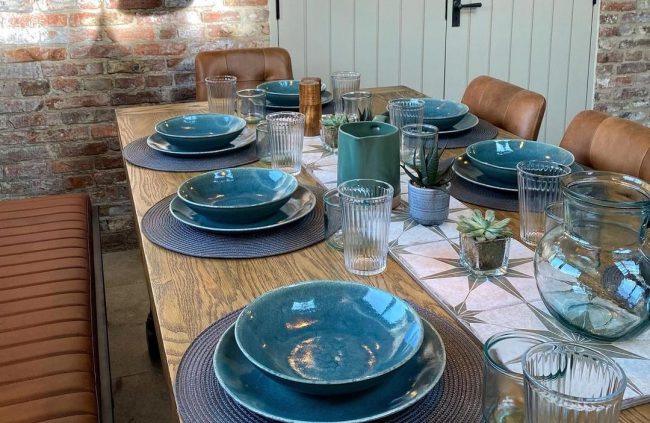 Dining table for 10 guests
